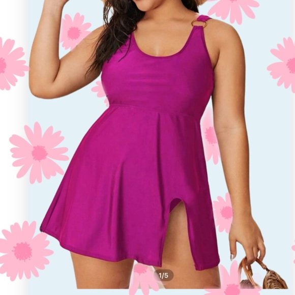 Curve Flattering Bathing Suit - Picture 1 of 7